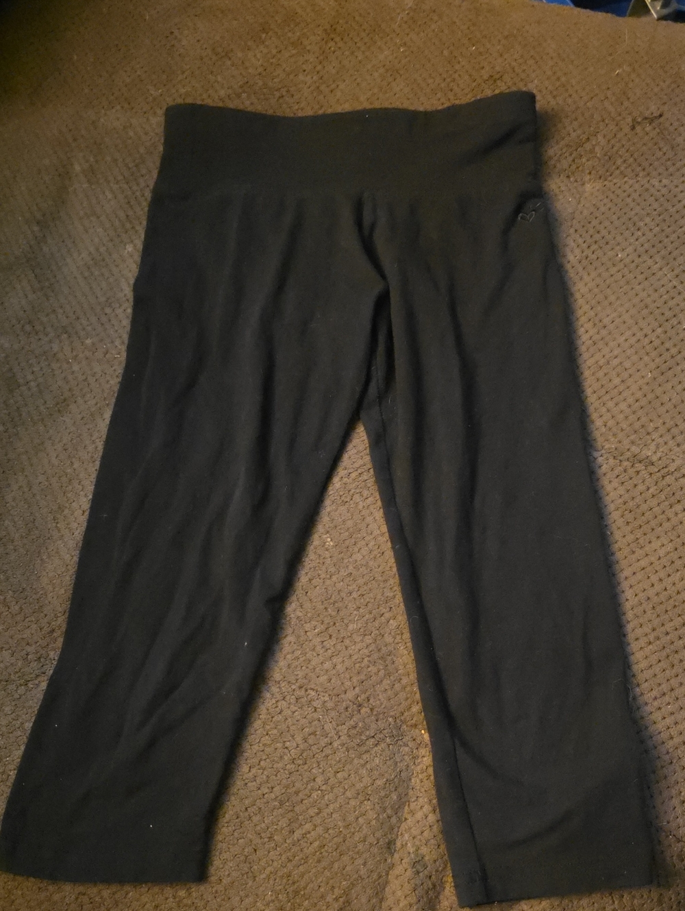 JUSTICE Girls Black Stretch Capri Leggings